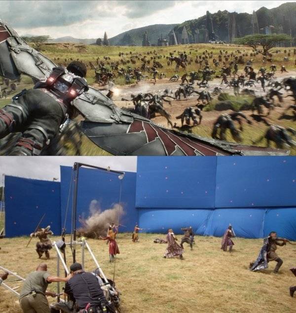 How “Infinity War” Looks Without All The Visual Effects (18 pics)