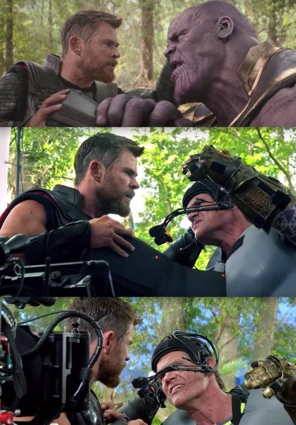 How “Infinity War” Looks Without All The Visual Effects (18 pics)