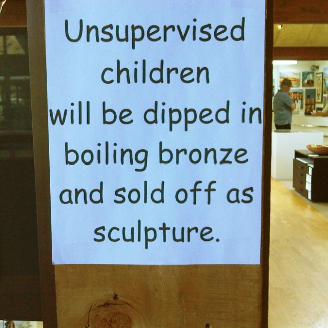 Funny “Unattended Children” Warning Signs (19 pics)