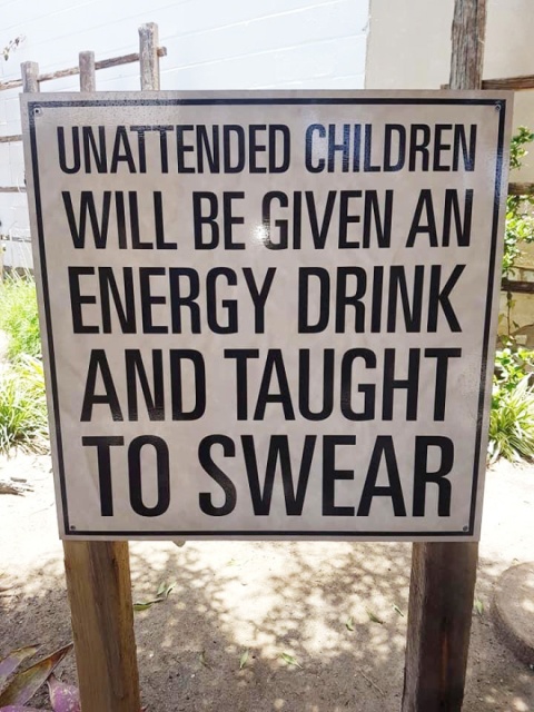 Funny “Unattended Children” Warning Signs (19 pics)