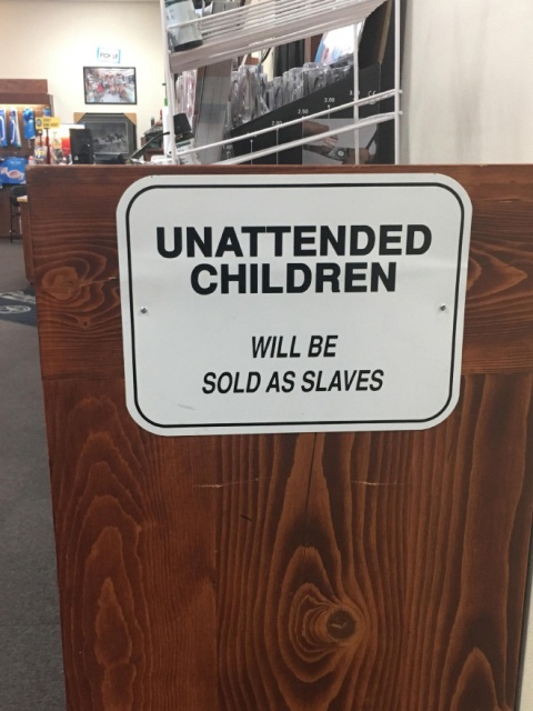 Funny “Unattended Children” Warning Signs (19 pics)