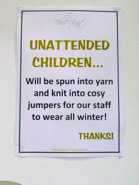 Funny “Unattended Children” Warning Signs (19 pics)