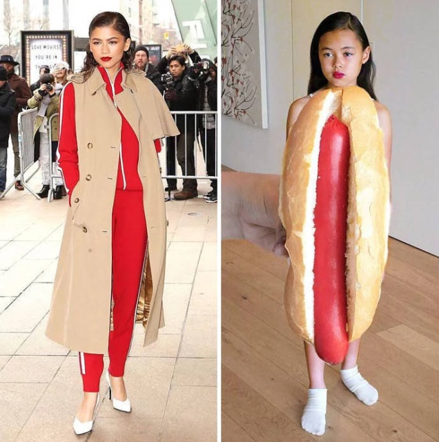 Nine-Year-Old Girl Uses Food And Other Things To Look Like Celebrities (30 pics)