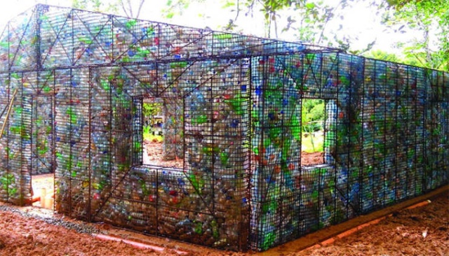 Houses Made Out Of Discarded Plastic Bottles (18 pics)