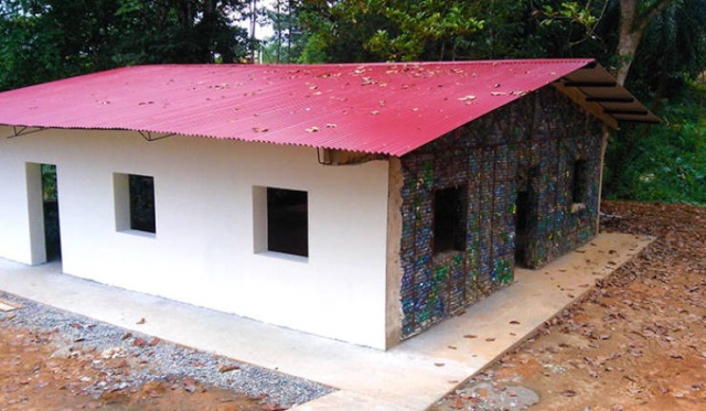 Houses Made Out Of Discarded Plastic Bottles (18 pics)