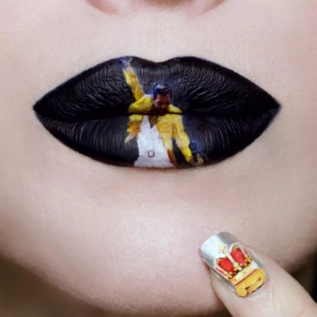 Lips As A Canvas To Create Pop Culture-Inspired Art (25 pics)