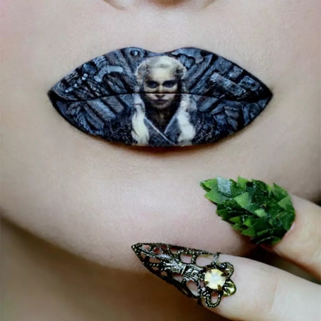 Lips As A Canvas To Create Pop Culture-Inspired Art (25 pics)