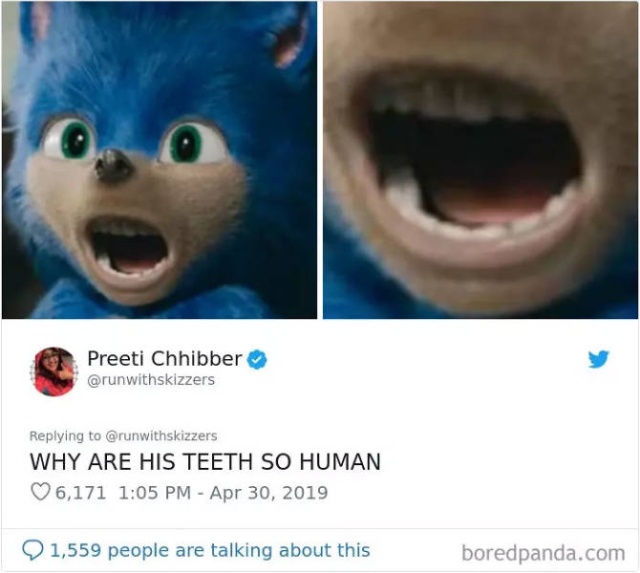 Fans Force The Creators Of The New Sonic The Hedgehog Movie To Change His Design (32 pics)