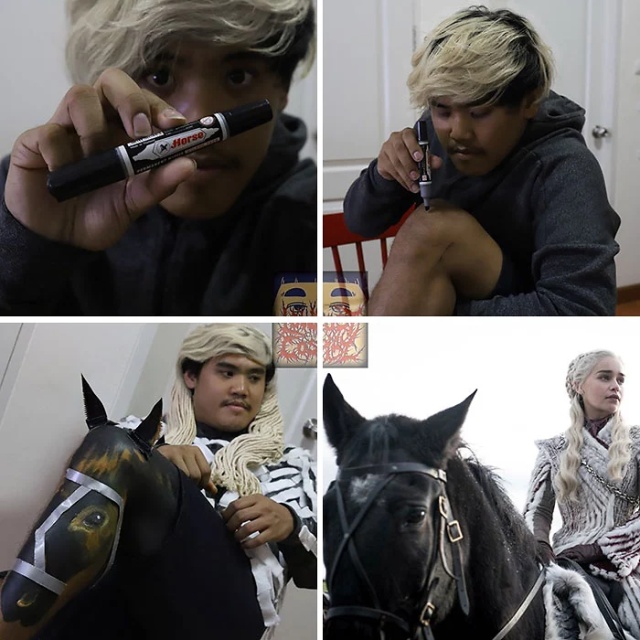 Cheap Cosplay Guy Turns Himself Into 6 ‘Game Of Thrones’ Characters (6 pics)