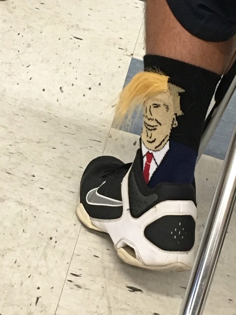 Donald Trump Socks With Comb-Over Hair (19 pics)