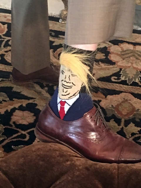 Donald Trump Socks With Comb-Over Hair (19 pics)