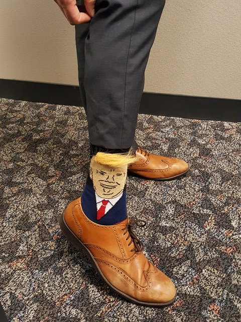 Donald Trump Socks With Comb-Over Hair (19 pics)