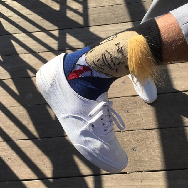 Donald Trump Socks With Comb-Over Hair (19 pics)