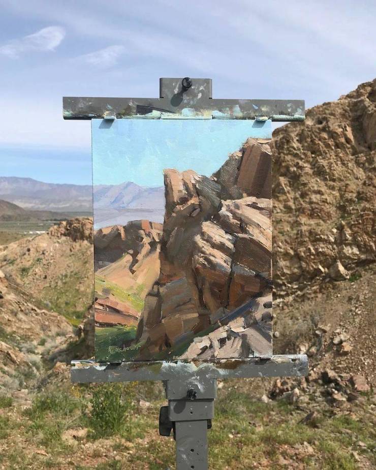Artist Combines Paintings And Photos Of Nature (30 pics)