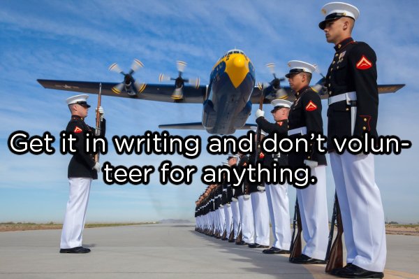 Advice For The Military Newbies (15 pics)