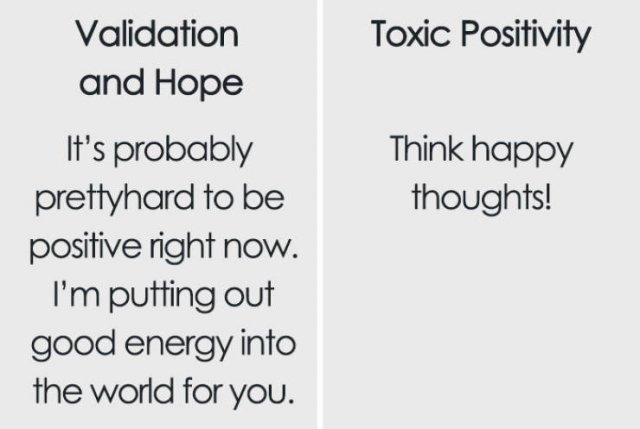 The Difference Between Support And Toxic Positivity (9 pics)
