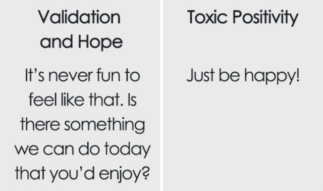 The Difference Between Support And Toxic Positivity (9 pics)