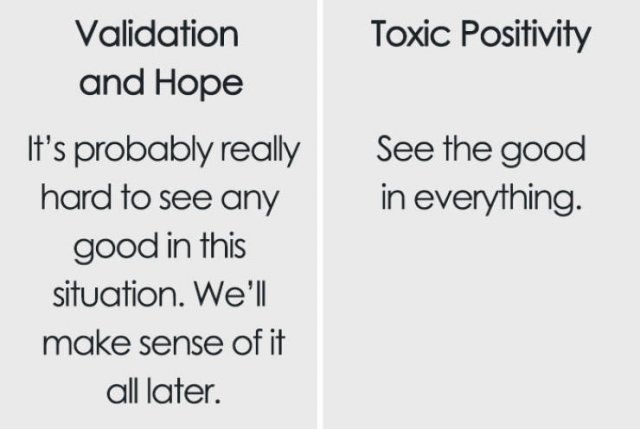 The Difference Between Support And Toxic Positivity (9 pics)