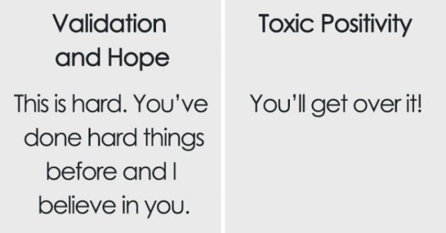 The Difference Between Support And Toxic Positivity (9 pics)