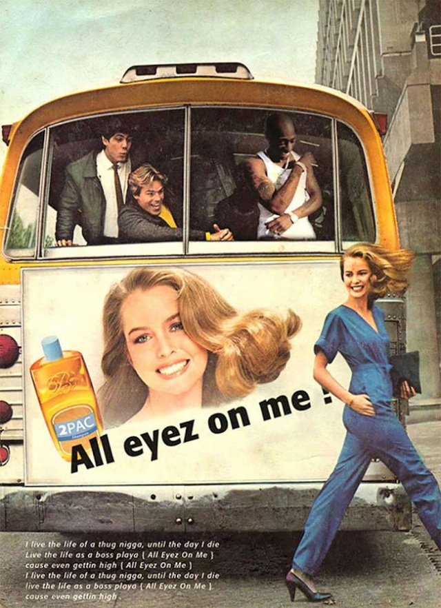 Famous Music Hits Turned Into Vintage Ad Posters (35 pics)