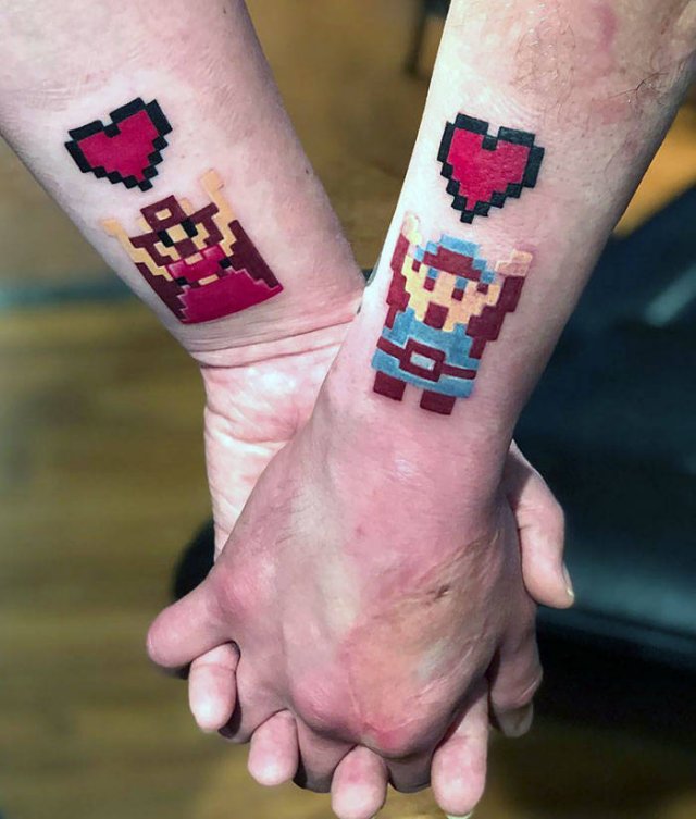 Awesome Matching Tattoos (50 pics)