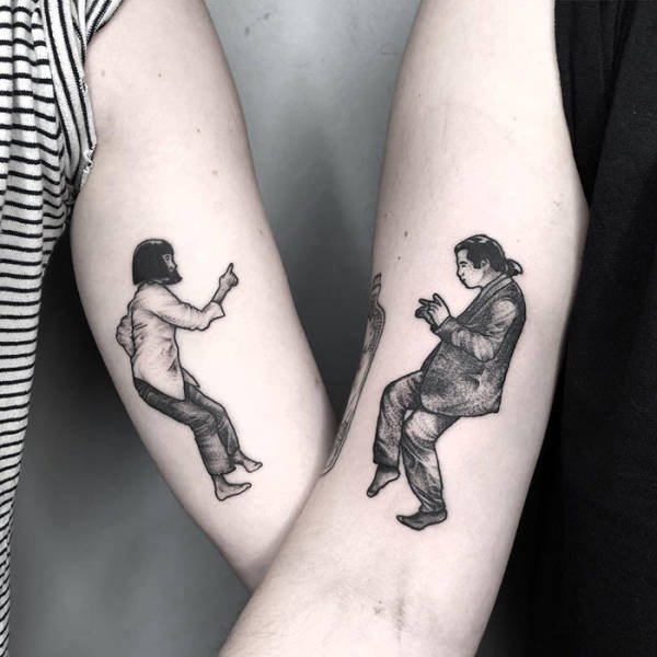 Awesome Matching Tattoos (50 pics)