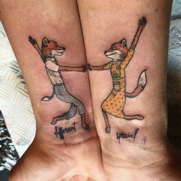 Awesome Matching Tattoos (50 pics)