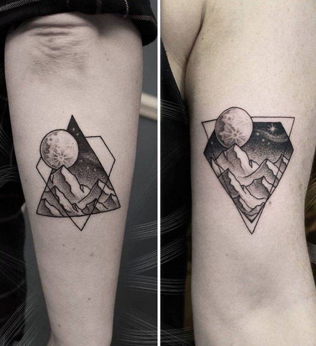 Awesome Matching Tattoos (50 pics)