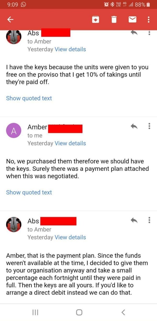 Charity Treasurer Tries To Screw Over Engineer Who Built Arcade Machines (14 GIFs)