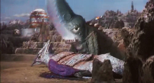 Cheap Godzillas (15 GIFs)