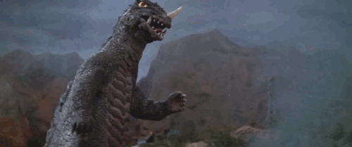 Cheap Godzillas (15 GIFs)