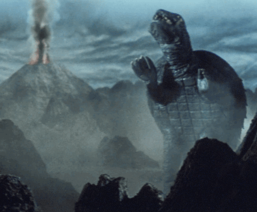 Cheap Godzillas (15 GIFs)