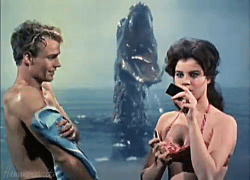 Cheap Godzillas (15 GIFs)