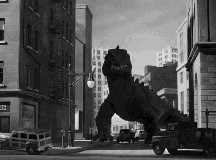 Cheap Godzillas (15 GIFs)