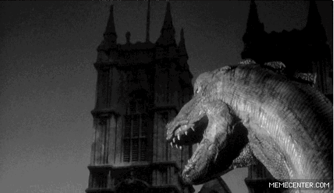 Cheap Godzillas (15 GIFs)