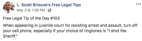 Free And Hilarious Legal Advice Tips By L. Scott Briscoe (28 pics)