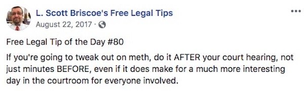 Free And Hilarious Legal Advice Tips By L. Scott Briscoe (28 pics)