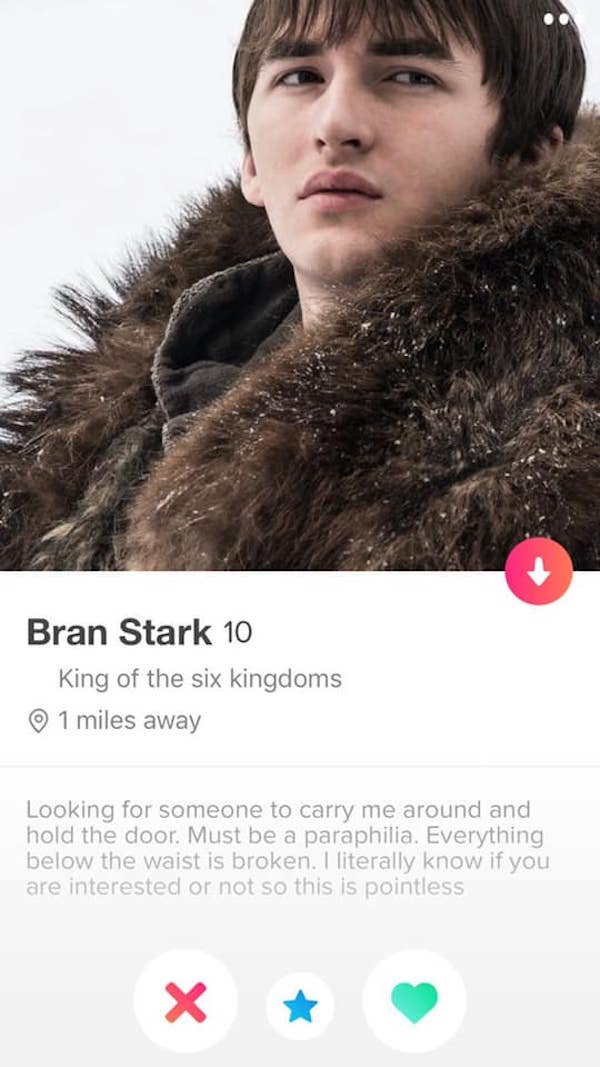 Game of Thrones Tinder Profiles (23 pics)