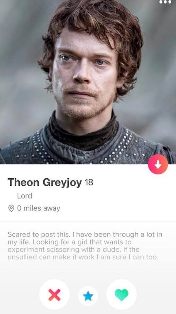 Game of Thrones Tinder Profiles (23 pics)