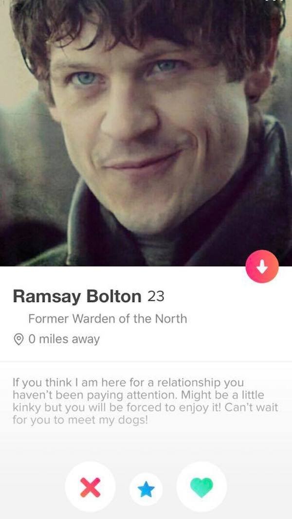 Game of Thrones Tinder Profiles (23 pics)
