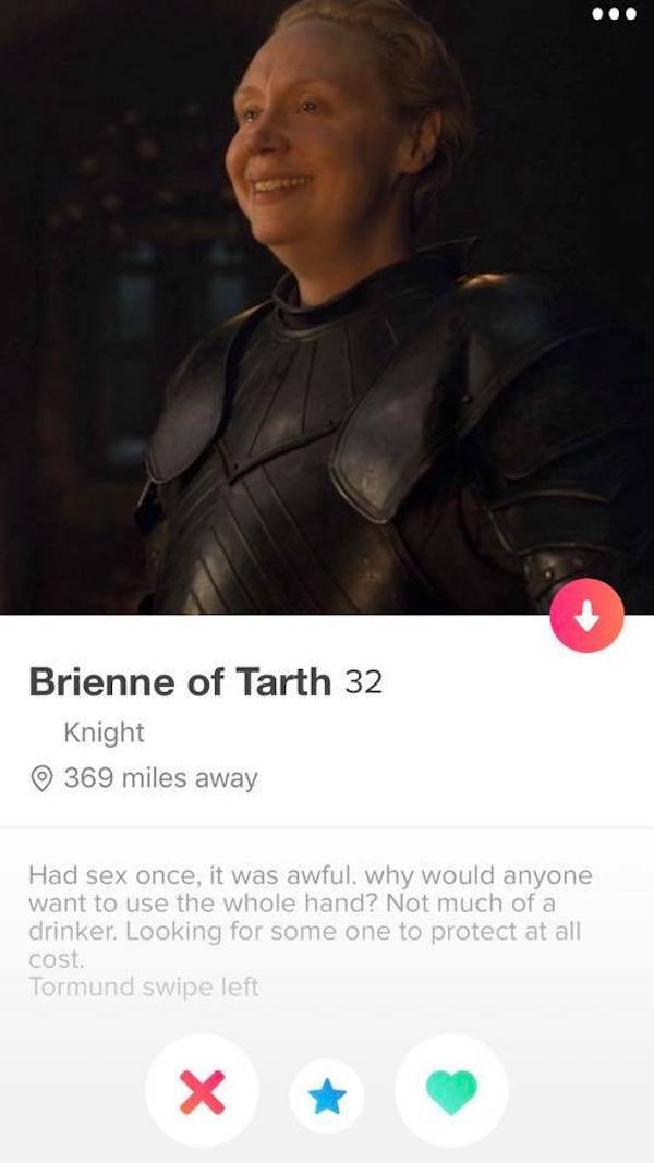 Game of Thrones Tinder Profiles (23 pics)