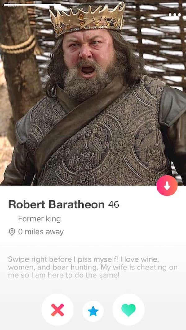 Game of Thrones Tinder Profiles (23 pics)