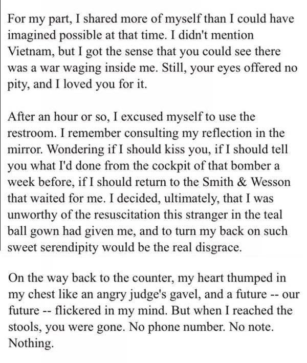 Vietnam War Veteran Writes A Beautiful Story About A Woman Who Changed His Life Back In 1972 (7 pics)