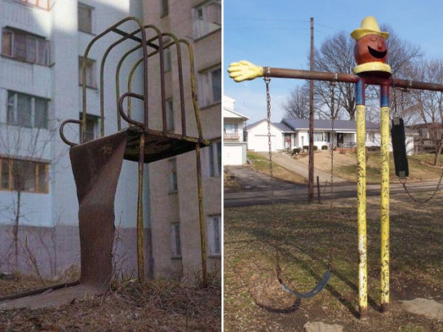 Scary Playgrounds In Russia (21 pics)