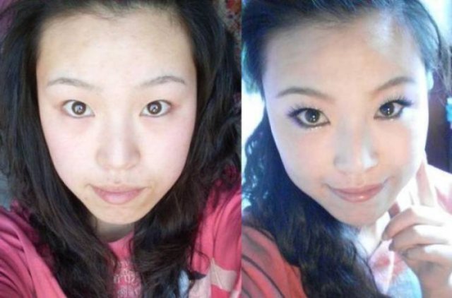 Asian Girls With And Without Their Makeup 71 Pics