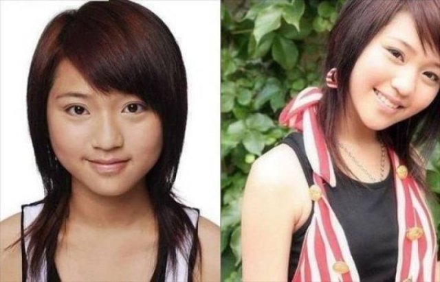 Asian Girls With And Without Their Makeup (71 pics)