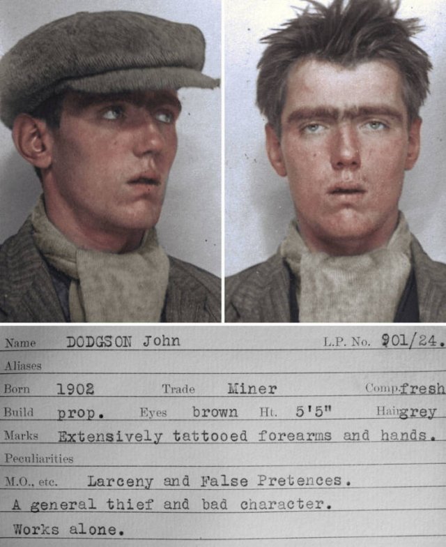 Colorized Mugshots Of Criminals From The 30’s (9 pics)