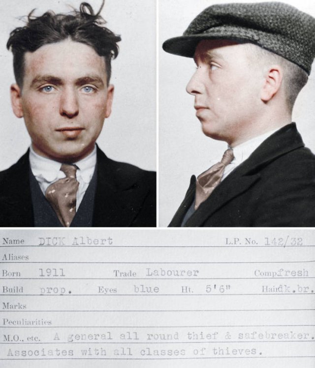 Colorized Mugshots Of Criminals From The 30’s (9 pics)