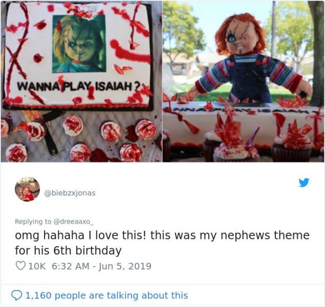 3-Year-Old Picks A Horror Movie As Her Birthday Party Theme (20 pics)