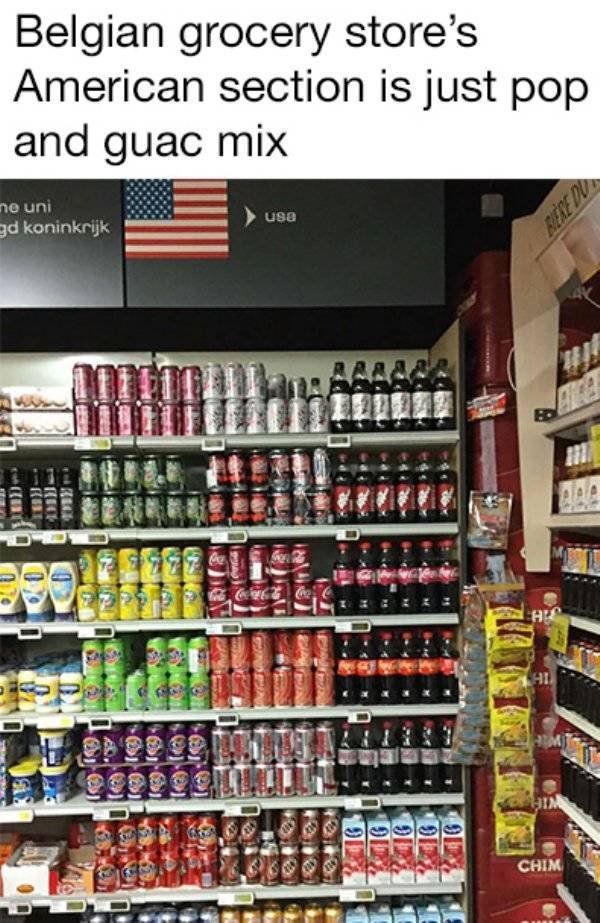 How Various Countries Present “American” Food In Local Supermarkets (10 pics)